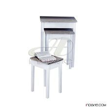 Nested Table Set of Three Hand Painted Furniture