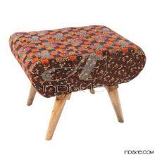 Ottomans Kantha Work Stools