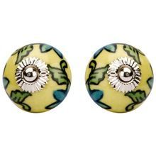 Colorful Round Ceramic Door Knob