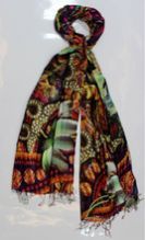 Face Art Silk Fabric Stole