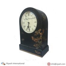 Painted Wooden Table Clock