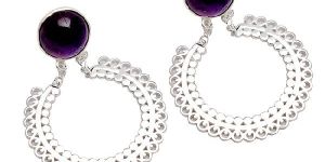 Amethyst Gemstone Earring