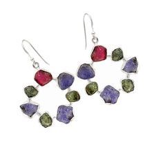 Multi Rough Hook Dangle Earrings