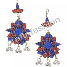 Afghani German Silver Earring