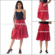 Embroidered Cotton Skirt