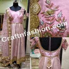 Floral Hand Work Anarkali Suit