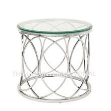 Latest Design Glass Top Metal Coffee Table
