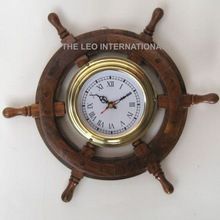 Nautical Wheel Wall Clock
