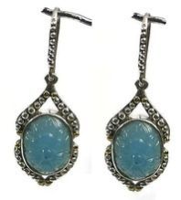 Gold Accents Drop Earring