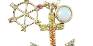 Silver Anchor Charm Necklace