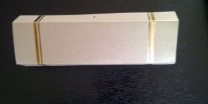 Empty Scroll Boxes with Foil Printing for Wedding