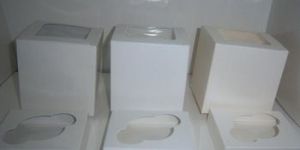 White Cup Cake Boxes