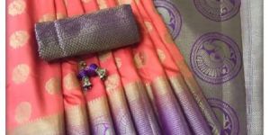 Zari Work Border Silk Saree