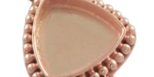 Metal Casting Finding Collet Pendant