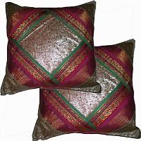 Silk Sari Pillow Cushion Cover