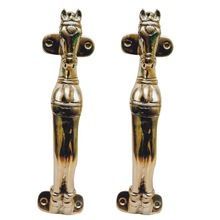 Horse Face Brass Door Handle