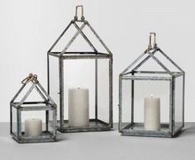 GALVANIZED VINTAGE LANTERN