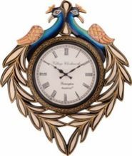 Peacock Hancrafted Analog Wall Clock