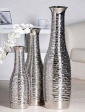 Tall Aluminum Vases
