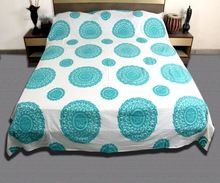 Embroidered Patchwork Bedspread