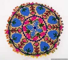 Round Cushion Cover Wool
