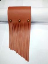 Brass Buttons Leather Bracelet