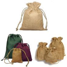 FOOD SAFE JUTE DRAWSTRING BAG