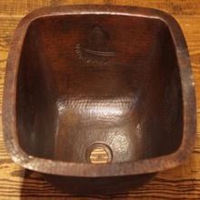 Antique Copper Hand Hammered Basin Sink