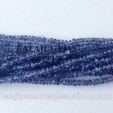 Natural Tanzanite Roundel Faceted Bead