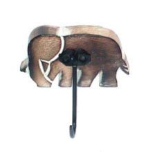 Decorative Elephant Wood Hooks