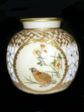 Stone Flower Vase with Beautiful Golden Art Work