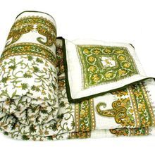 Cotton Hand Block Printed Quilt
