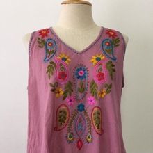 Cotton Mexican Hand Embroidered Blouses