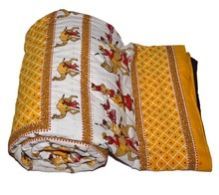 Cotton Two Sides Double Color Circle Quilting Quilt