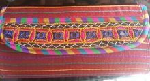 Embroidery Work Silk Fabric Patchwork Ladies Wedding Handmade Clutch