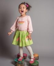 Kids Embroidered Skirt