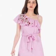 Pretty Baby Pink Beautiful Ladies Simple Fashion Lady Dress