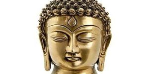Buddha Head Brass Statue