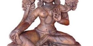 Buddhist Goddess Tara Wooden Statue
