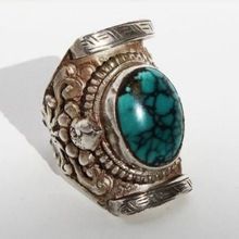 Ethnic Handmade Natural Stone Tibetan Rings