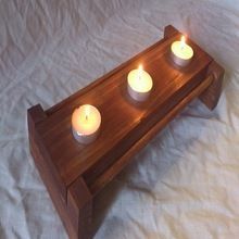 Wooden Candle Holder