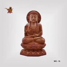 Wooden Sitting Buddha