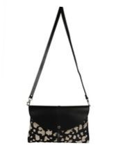 Aniline Leather Sling Clutch Bag