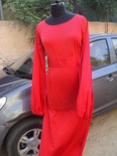 Polyester Satin Dyed Fabrics Dress