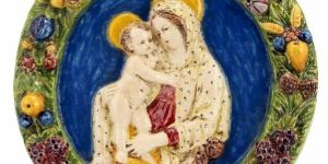 Handmade Painted Marble Plate