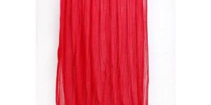 Plain Red Chiffon Dupatta