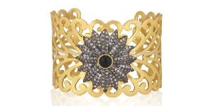 Filigree Design Brass Wedding Cuff Bangle
