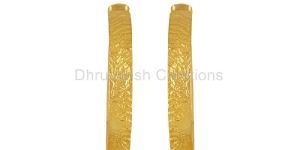 Gold Plated Brass Hoop Earring