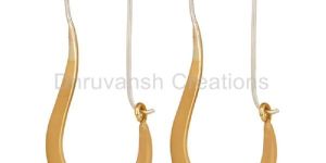 Gold Sterling Plain Earring