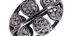 Pave Diamond Beads Finding Spacer